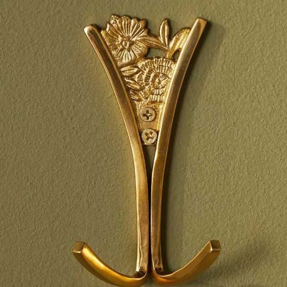 SET OF 3 Anthropologie Blume floral wall hooks